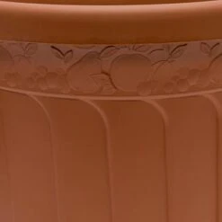 B&M Terracotta Round Planter 45cm -B and M Store 235615 Woodland Fern Design Terracotta Round 45cm Planter 2