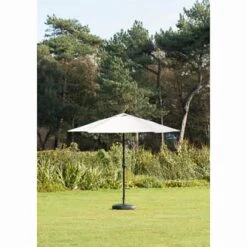 Crank Handle Parasol 2.7m - Cream -B and M Store 318793 2 7m crank handle parasol cream