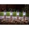 Solar Powered Mini Tube Post - White 6pk -B and M Store 318854 White tube lights Edit