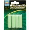 B&M Rechargeable Solar Batteries 4pk -B and M Store 318944 4 rechargeable solar batteries1