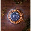 Solar Powered Metal Sun Wall Art -B and M Store 319213 solar wall art1