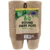 B&M Round Fibre Pots 60pk -B and M Store 331200 60 round fibre pots 3
