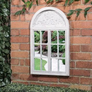 B&M Shutter Door Arched Garden Mirror 3 B&M Shutter Door Arched Garden Mirror