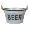 B&M Large Galvanised 'Beer' Bucket Planter -B and M Store 342027 large drinks buckets beer1