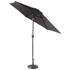 Crank Handle Parasol 2.7m - Black -B and M Store 353335 crank tilt handle parasol 2 7m black 2