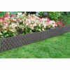 Rattan Effect Border Fence 4pk - Brown -B and M Store 353517 4pk rattan effect border brown