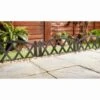 Edwardian Border Fence 4pk -B and M Store 353524 4pk edwardian criss cross border fence