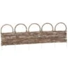 Deluxe Rattan Border Fence 92 X 28cm -B and M Store 353567 wicker fence 92x28cm1