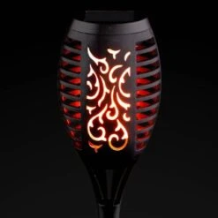 Morocco Solar Light Post -B and M Store 353593 morocco flame effect torch stake 48cm 4