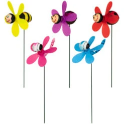 B&M Insect Wind Spinning Stake - Ladybird -B and M Store 353661 wind spinning stake main 2