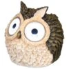 B&M Solar Owl With Light Up Eyes 10cm - Brown -B and M Store 353676 owl with light up big eyes brown