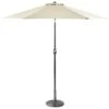 Crank Handle Parasol 2.7m - Cream -B and M Store 365336 premium crank and tilt parasol 2.7m cream