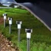 Eveready Mini Solar Lighting Posts 8pk - Colour Changing -B and M Store 366414 eveready mini solar lights posts 10pk white