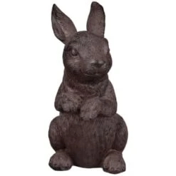 B&M Garden Rabbit Ornaments 2pk - Cast Iron Effect 8 B&M Garden Rabbit Ornaments 2pk - Cast Iron Effect -B and M Store 366608 2pk rabbit garden ornaments iron effect 2