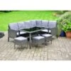 Sorrento Large Dining Rattan Effect Corner Set -B and M Store 366649 sorrento large dining set rattan effect1