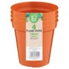 B&M Terracotta Plant Pots 4pk -B and M Store 368396 terracotta plant pots 4pk