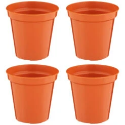 B&M Terracotta Plant Pots 4pk -B and M Store 368396 terracotta plant pots 4pk 4