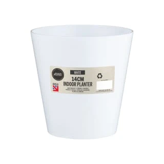 Indoor Planter 14cm - White 3 Indoor Planter 14cm - White