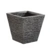 B&M Square Planter - Slate Effect 32cm -B and M Store 370430 small slate effect planter 32cm square
