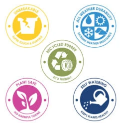 B&M Sonata Planter 33cm - Pewter 11 B&M Sonata Planter 33cm - Pewter -B and M Store 377687 377689 377691 377694 377698 377702 sonata planter slate pewter 33cm 50cm 70cm 2 2