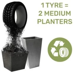 B&M Sonata Planter 71cm - Slate -B and M Store 377687 377689 377691 377694 377698 377702 sonata planter slate pewter 33cm 50cm 70cm 7
