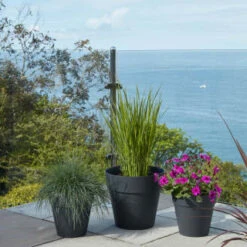 B&M Soho Pot Planter - Charcoal 38cm 11 B&M Soho Pot Planter - Charcoal 38cm -B and M Store 378389 385058 381595 soho planter charcoal 38cm 28cm 17cm 2 1