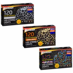 Eveready Solar Powered LED String Lights 120pk - Multicolour -B and M Store 379216 379217 379218 120pk eveready led string lights main 2