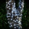 Solar Powered Micro LED Lights 200pk - Cool White -B and M Store 379228 200 solar powered micro led string lights cool white