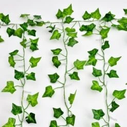 Solar Powered Artificial Ivy Leaf Curtain 150cm -B and M Store 379257 150cm x 150cm solar powered artificial ivy leaf curtain 192 warm white leds 3