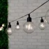 Edison Style Light Bulb String Lights 10pk -B and M Store 379264 botanical garden 10 solar powered xl bulb string lights warm white led