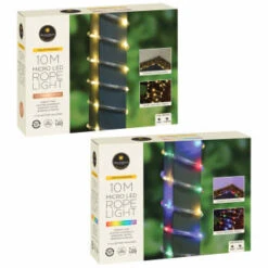 Solar Powered 10m Micro LED Rope Light - Multicolour -B and M Store 379267 379269 mason and jones 10m micro led rope lights main