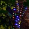 Solar Powered 10m Micro LED Rope Light - Multicolour -B and M Store 379269 10m tube string light 100 multi colour leds 2