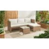 Valencia Reversible Rattan Effect Corner Sofa Set -B and M Store 379293 379442 valencia reversible rattan effect corner sofa set 3