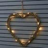 Solar Powered Wicker Heart - White LED -B and M Store 379337 scandi coast solar powered 45cm wicker heart 20 warm white led