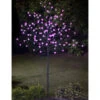 Solar Powered Blossom Tree - Pink 128 LED 4ft -B and M Store 379360 4ft solar powered blossom flower solar tree 128 led pink 2