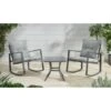 Madison Premium Rocking Bistro Set 3pc -B and M Store 379367 379480 madison rocking 3 piece bistro set