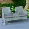 Sorrento Rattan Effect Tete-a-Tete -B and M Store 379454 sorrento ratten effect tete a tete set