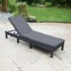 Bali Multi Position Lounger - Black -B and M Store 379471 bali multi position lounger