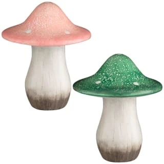 B&M Ceramic Mushroom Ornament - Green 4 B&M Ceramic Mushroom Ornament - Green - Image 2