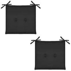 Luxury Seat Pads - Black 2pk 6 Luxury Seat Pads - Black 2pk -B and M Store 379539 2pk shower resistant seat pads black 2