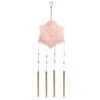 B&M Flower Windchime - Pink -B and M Store 379613 boho garden flower tubular windchime pink