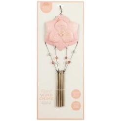 B and M Store -B and M Store 379613 boho garden flower tubular windchime pink 2