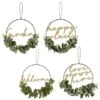 B&M Botanical Garden Hanging Hoop With Slogan 1 B&M Botanical Garden Hanging Hoop With Slogan -B and M Store 379615 botanical garden metal hoop with gold wording and leaves main