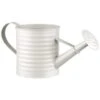 B&M Ribbed Matt Watering Can - Cream -B and M Store 379772 simply garden ribbed tin watering can white