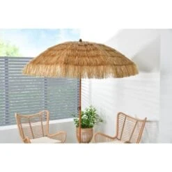 B&M Tiki Parasol 1.8m -B and M Store 379786 island paradise 1 8m tiki parasol 2
