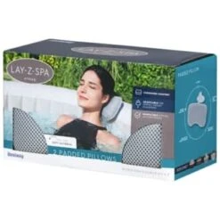 Lay-z Spa Lay-Z-Spa Padded Pillow 2pk -B and M Store 379801 lay z spa 2 pack padded pillow 2