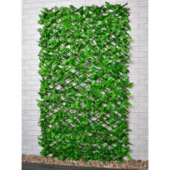 Bloom Solar Powered Expanding Artificial Leaf Trellis 200 X 100cm 9 Bloom Solar Powered Expanding Artificial Leaf Trellis 200 X 100cm -B and M Store 379978 expanding leafy trellis 100 leds 2x1m 3