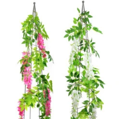 B&M Artificial Wisteria Garland 180cm - Pink 12 B&M Artificial Wisteria Garland 180cm - Pink -B and M Store 379981 180cm artificial wisteria garland main