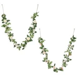 Artificial Rose Garland 180cm - Pink -B and M Store 379984 180cm rose garland peach group