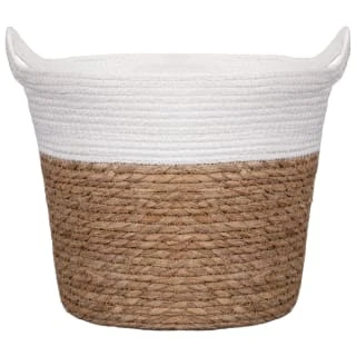 B&M Natural Planter Basket With Handles 3 B&M Natural Planter Basket With Handles